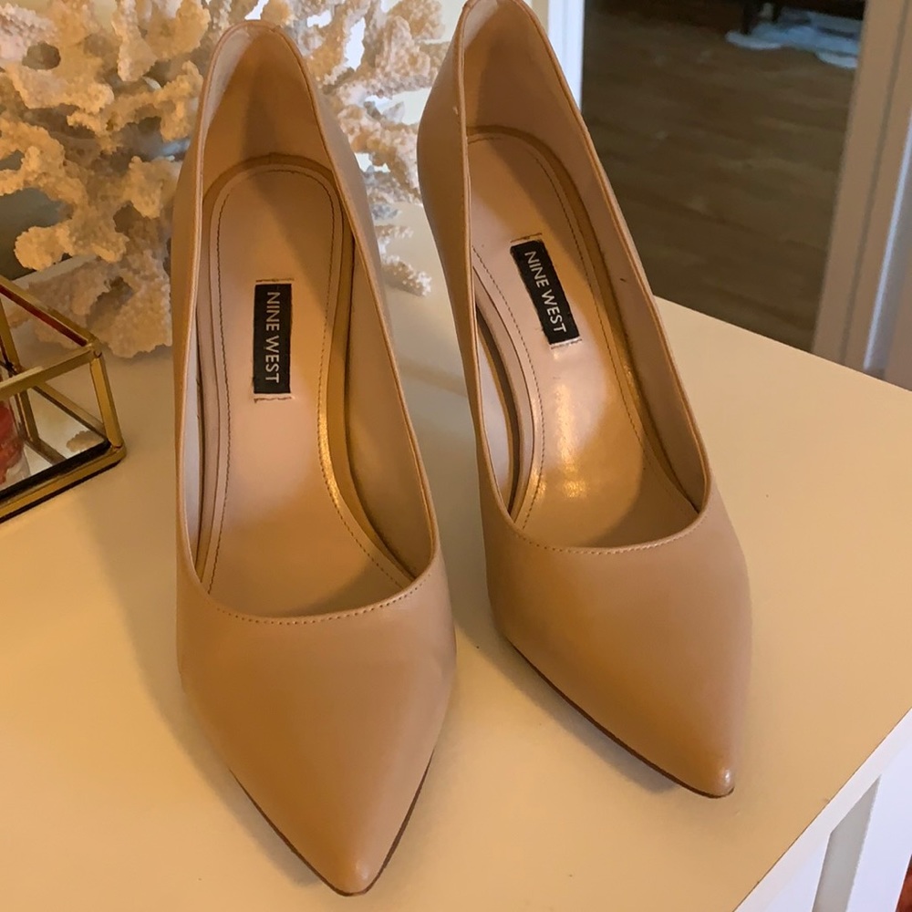Nine West Nude Tatiana Pointy Toe Pumps